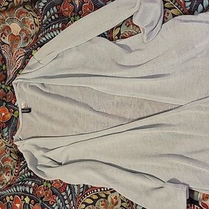 Sheer Baby Blue Long Sleeve Cardigan Divided by H&M M